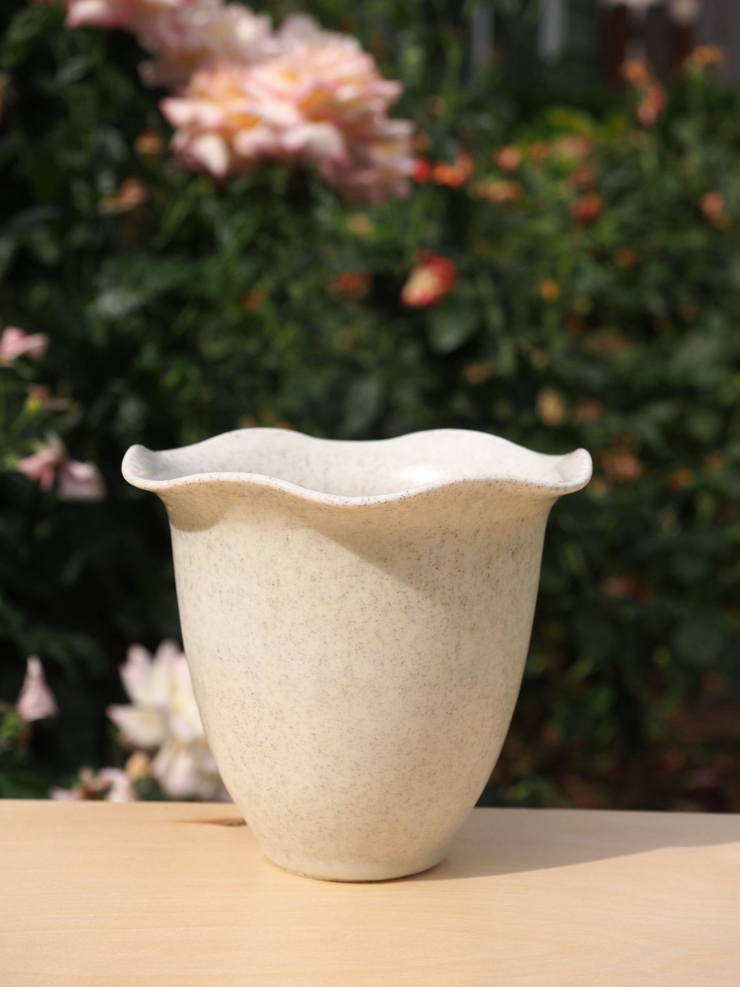 Tall Ruffle Vase