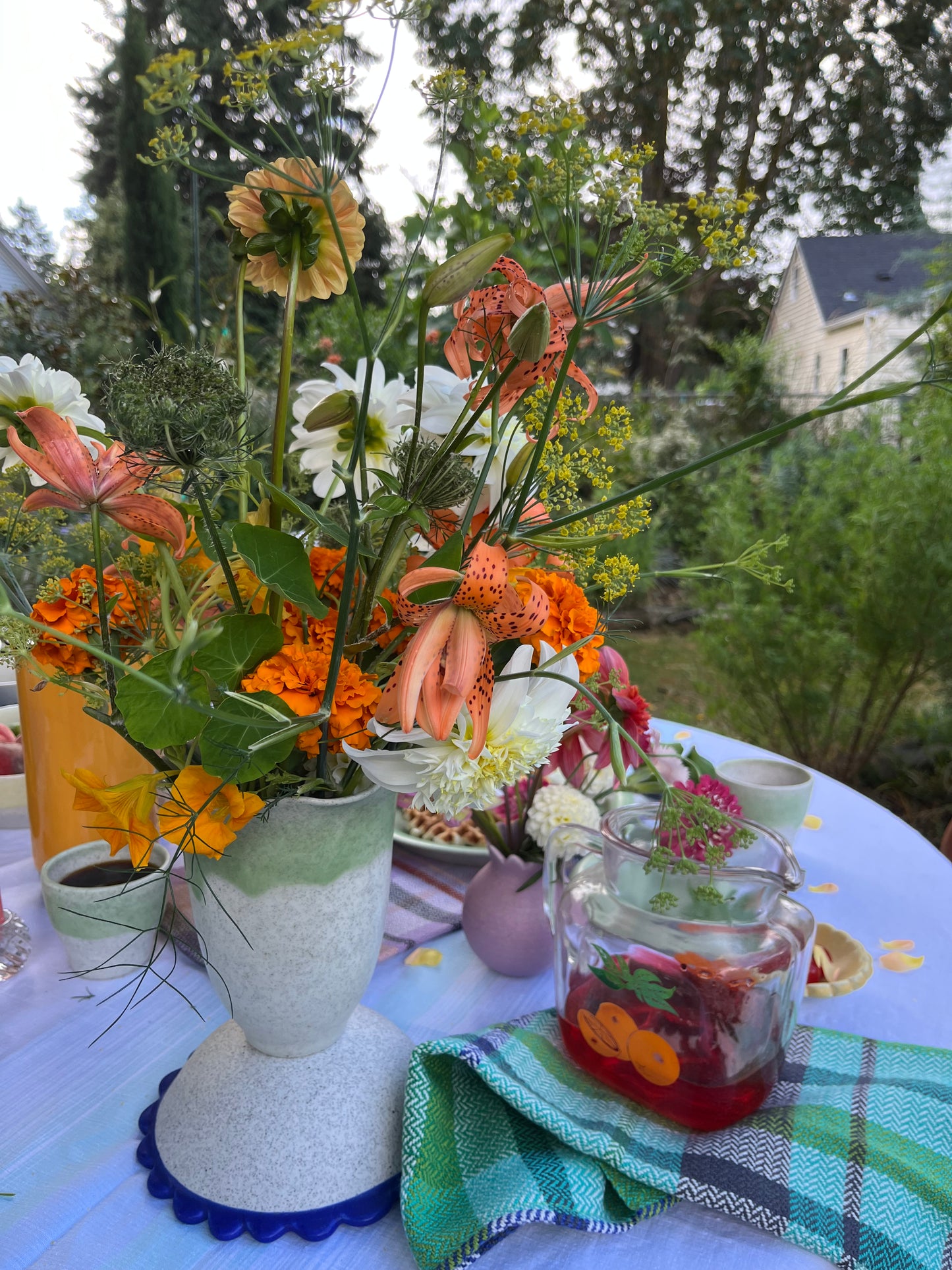 Tall Ruffle Vase