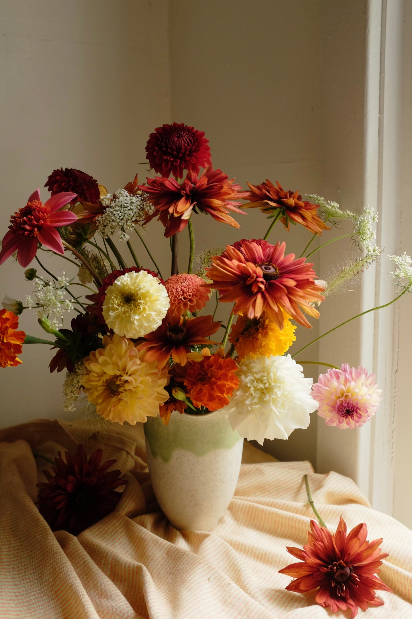 Tall Ruffle Vase