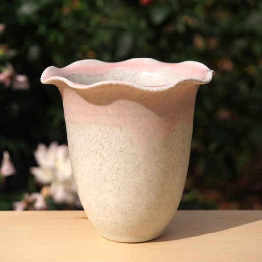 Tall Ruffle Vase