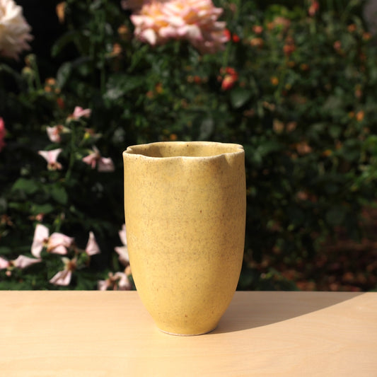 Tall Scalloped Vase